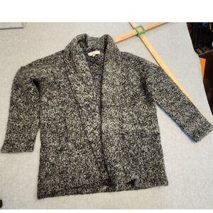 Ann‎ Taylor LOFT Sweater Womens XS Shawl Collar Cardigan Boucle Knit Wool
